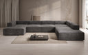 Designer Sofa Lesley U XXL aus Kord