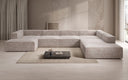 Designer Sofa Lesley U XXL aus Kord