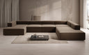Designer Sofa Lesley U XXL in Strukturstoff