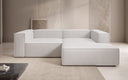 Canapé d’angle design Lesley Mini en cuir véritable