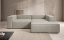 Canapé d’angle design Lesley Mini en cuir véritable