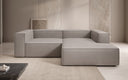 Canapé d’angle design Lesley Mini en cuir véritable