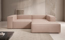 Canapé d’angle design Lesley Mini en cuir véritable