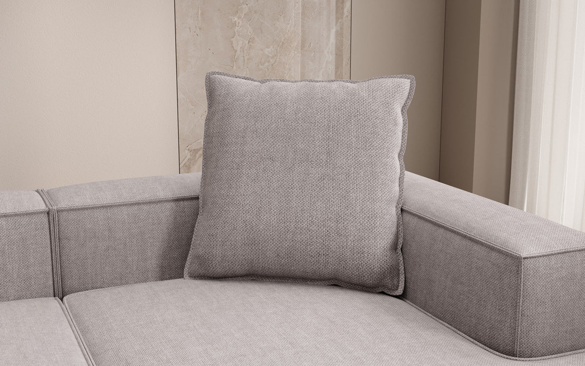 Zierkissen Lesley 60x60 in Leinen-Optik