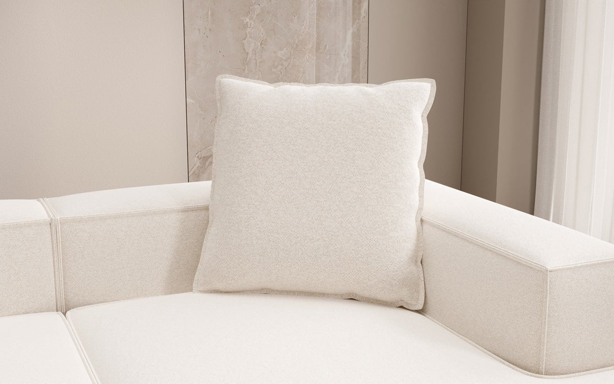 Coussin décoratif Lesley 60x60 en tissu structuré