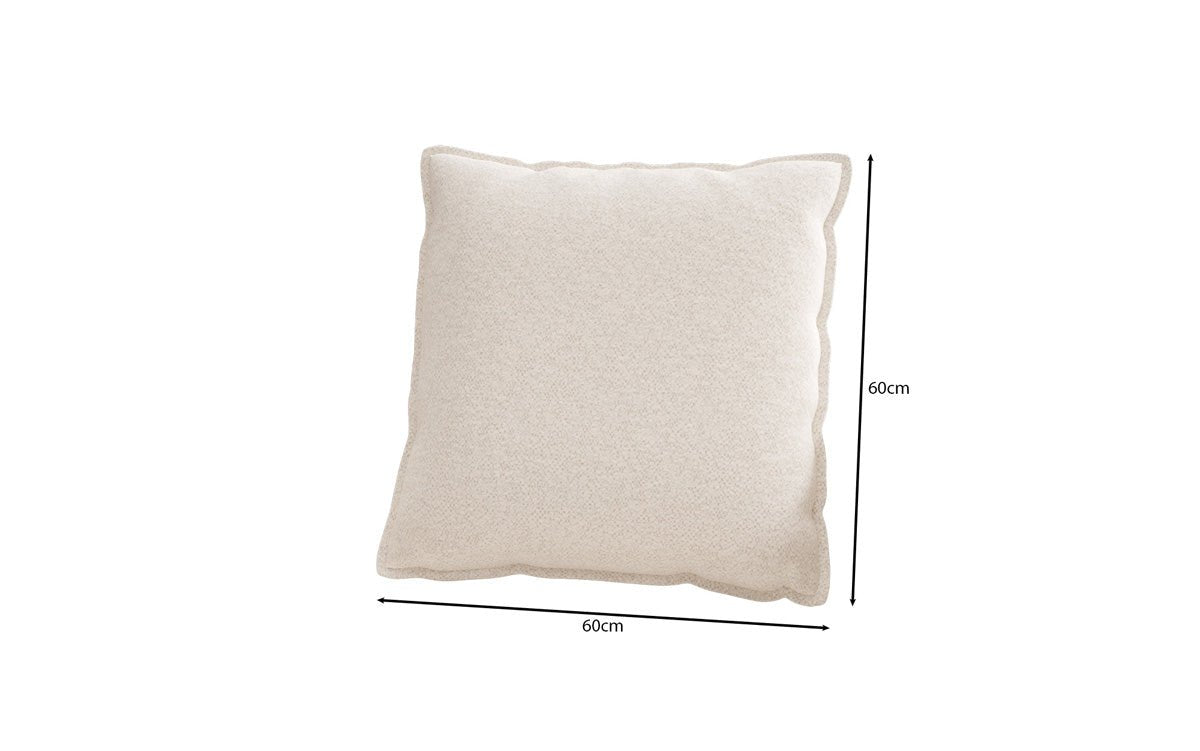 Coussin décoratif Lesley 60x60 en tissu structuré