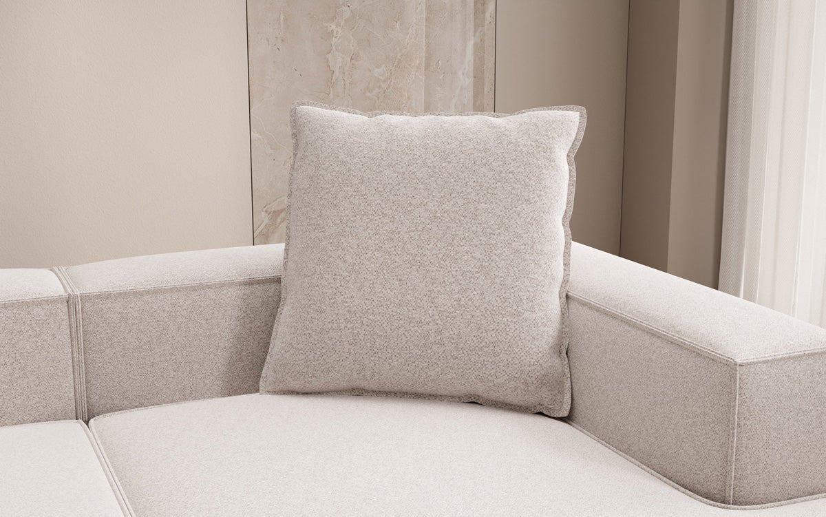 Coussin décoratif Lesley 60x60 en tissu structuré