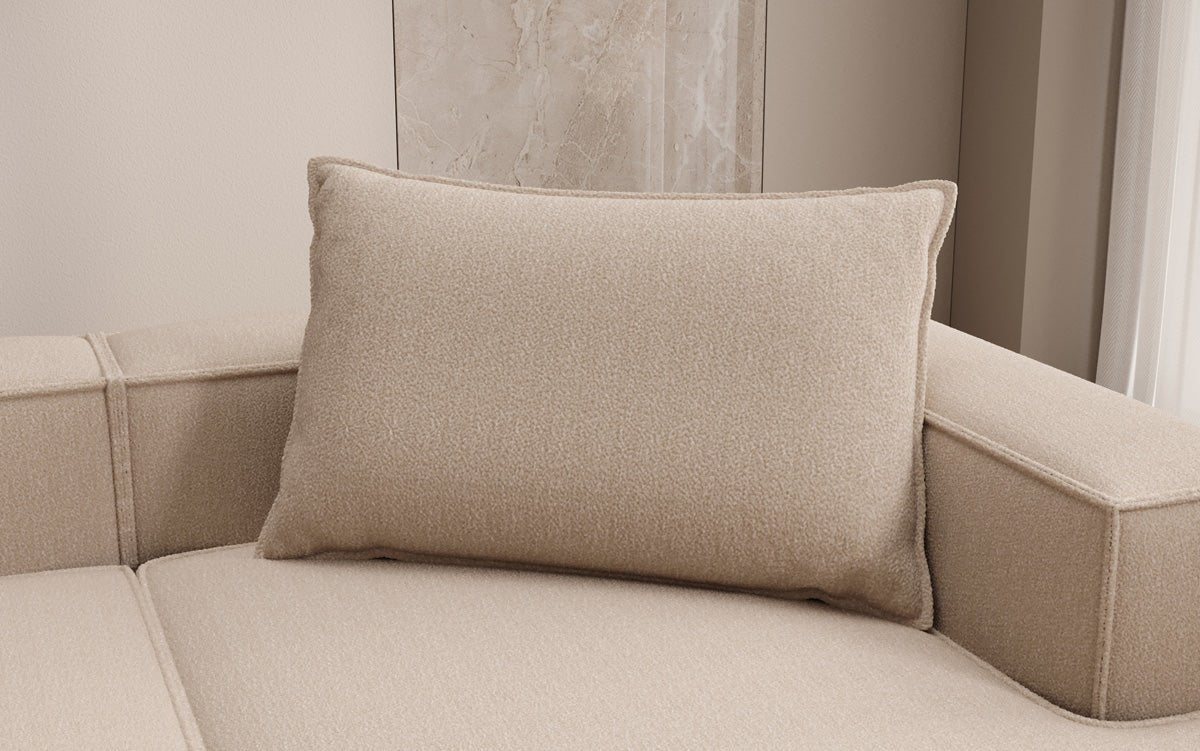 Zierkissen Lesley 45x80 en Bouclé
