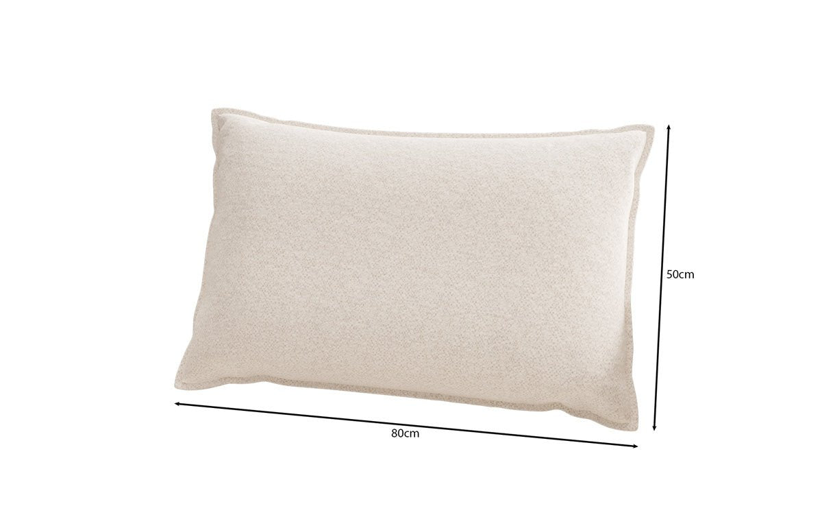 Coussin décoratif Lesley 45x80 en tissu texturé