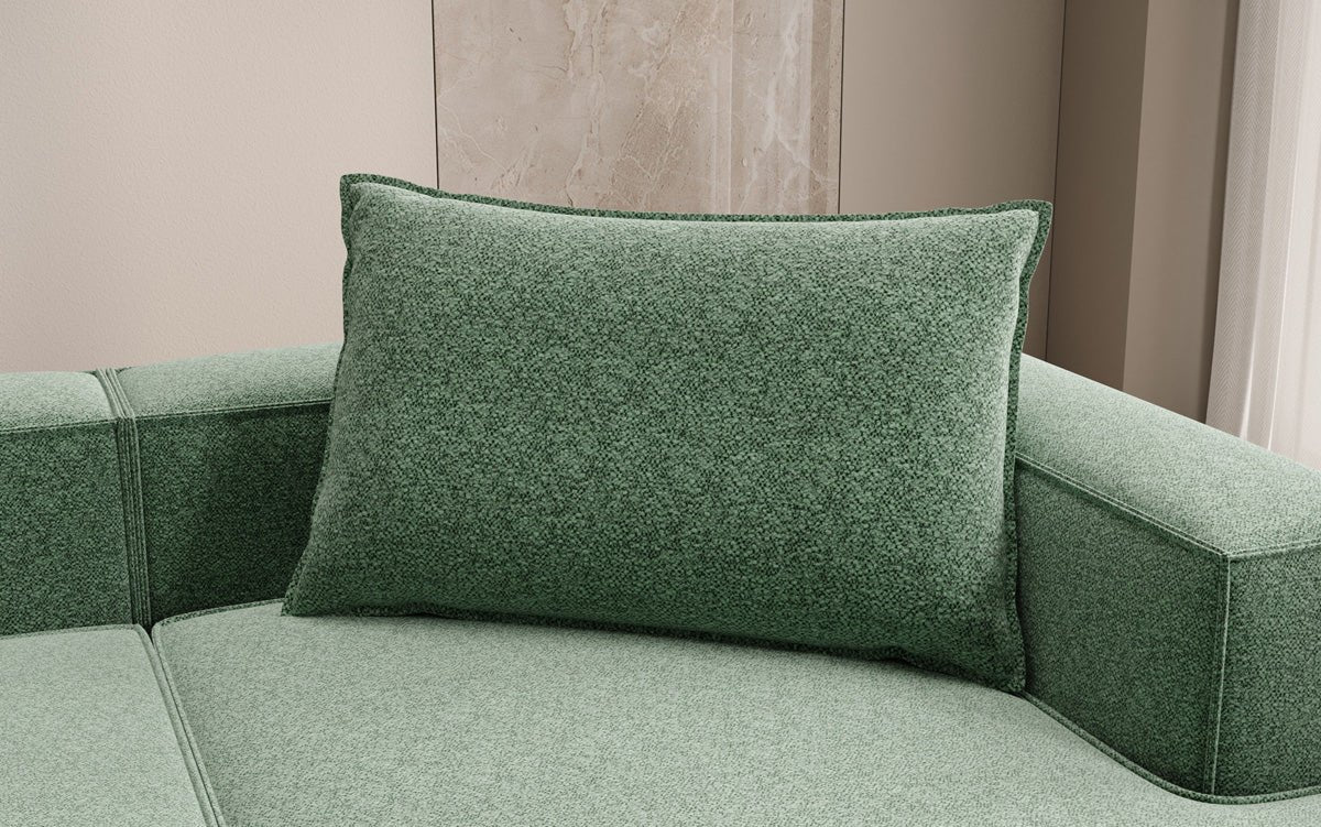 Coussin décoratif Lesley 45x80 en tissu texturé