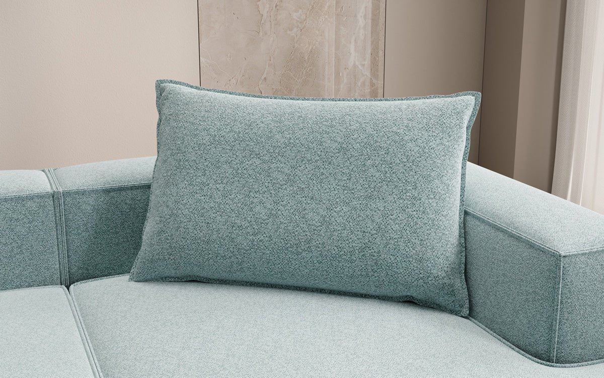 Coussin décoratif Lesley 45x80 en tissu texturé