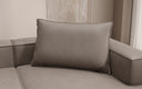 Coussin décoratif Lesley 45x80 en cuir véritable