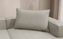 Coussin décoratif Lesley 45x80 en cuir véritable