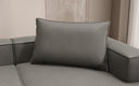 Coussin décoratif Lesley 45x80 en cuir véritable