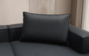 Coussin décoratif Lesley 45x80 en cuir véritable
