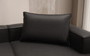 Coussin décoratif Lesley 45x80 en cuir véritable