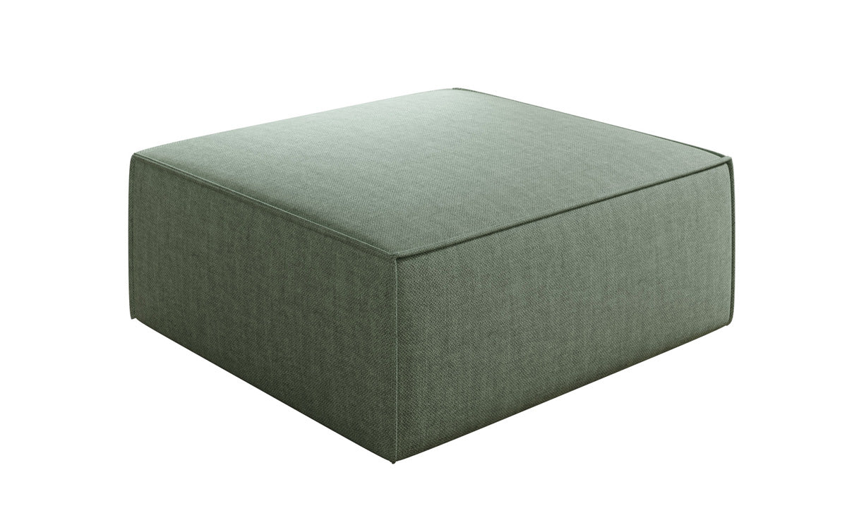 Beistellhocker Lesley in Leinen-Optik