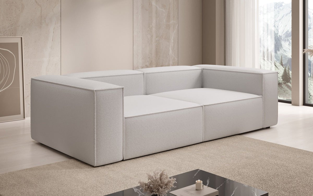 Canapé design Lesley 3 places en Bouclé