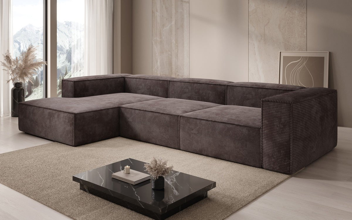 Designer Sofa Lesley L aus Cord