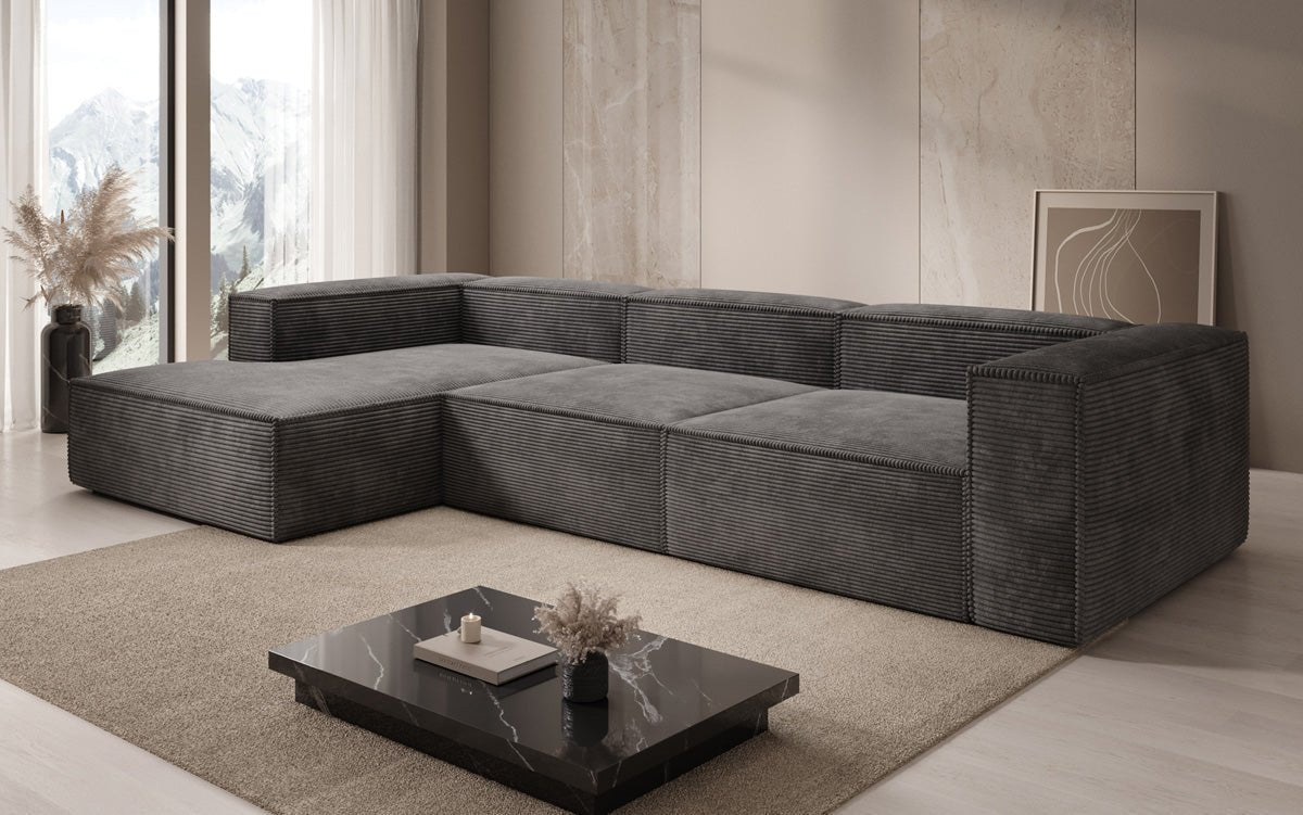 Designer Sofa Lesley L aus Cord