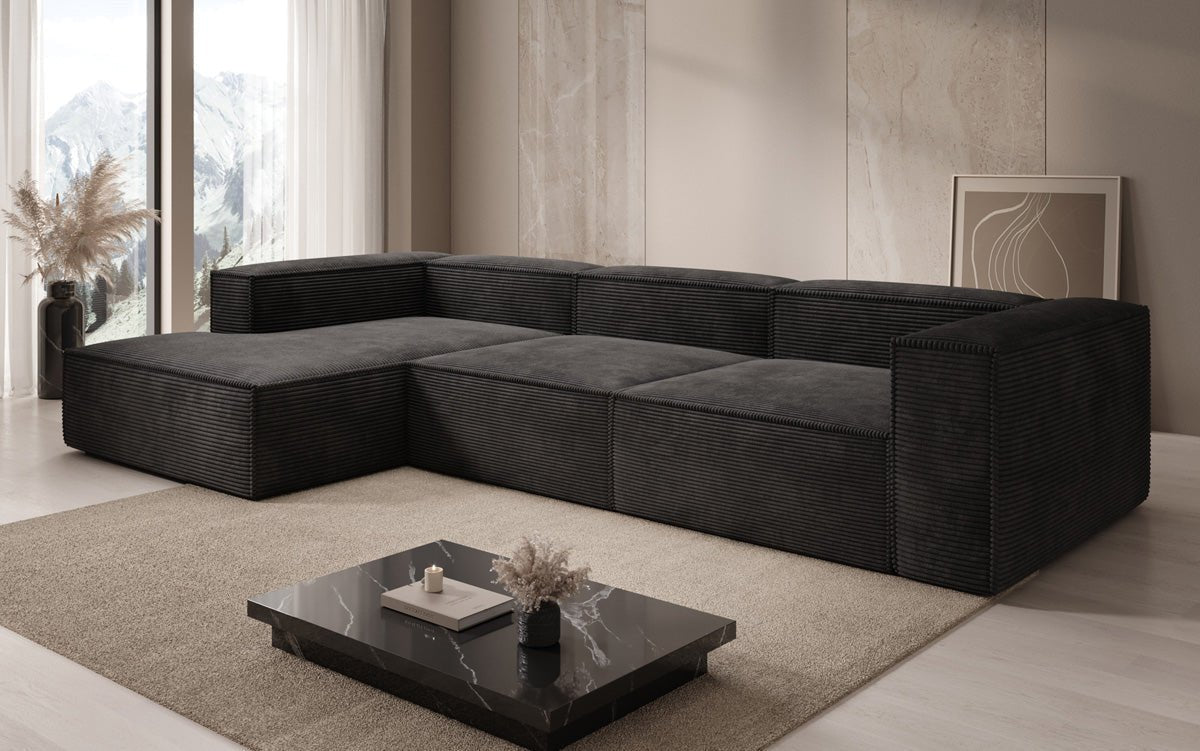 Designer Sofa Lesley L aus Cord