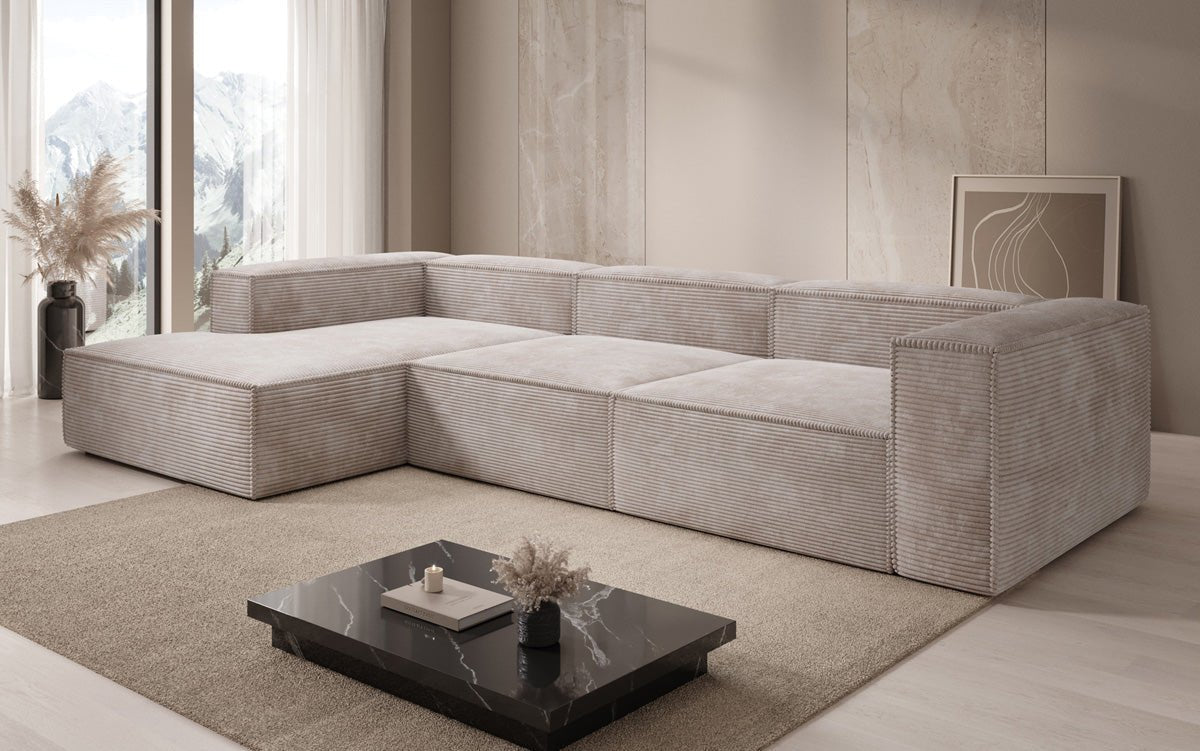Designer Sofa Lesley L aus Cord