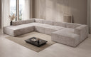 Designer Sofa Lesley U XXL aus Kord