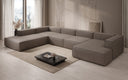 Designer Sofa Lesley U XXL in Echtleder