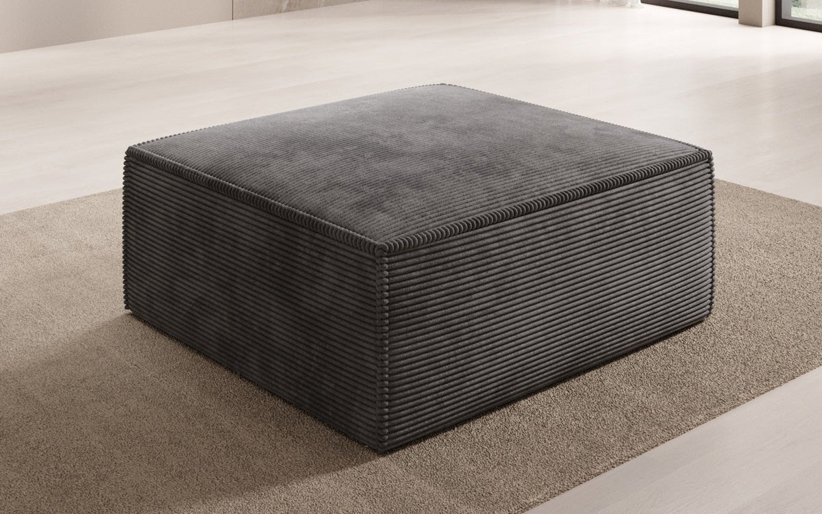 Beistellhocker Lesley aus Cord