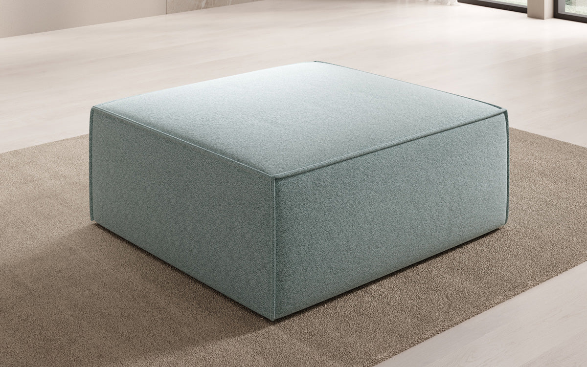 Tabouret d’appoint Lesley en tissu texturé
