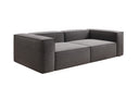 Canapé design Lesley 3 places en tissu texturé