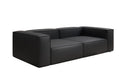 Canapé design Lesley 3 places en cuir véritable
