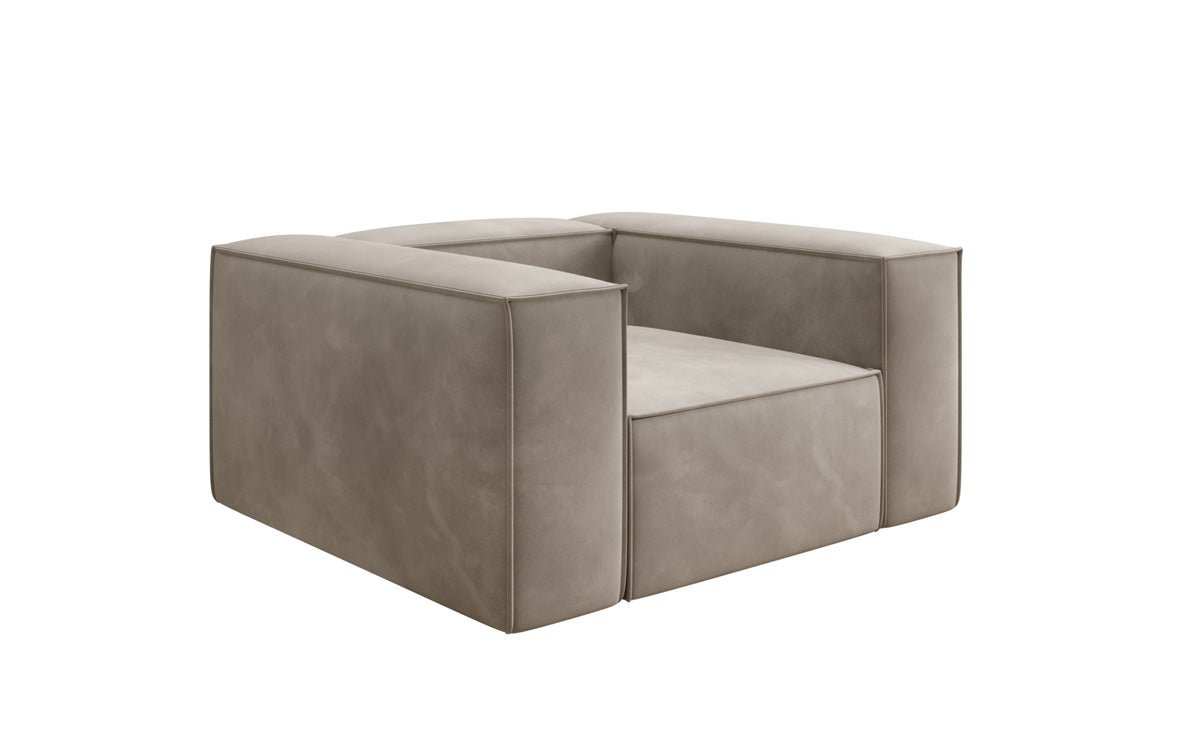 Designer sofa armchair Lesley in velvet