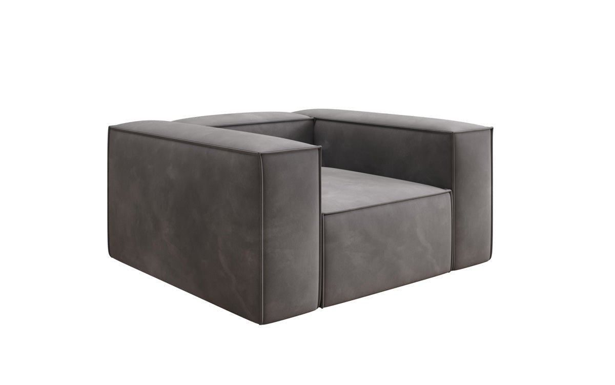 Designer sofa armchair Lesley in velvet