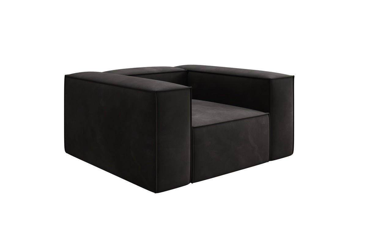 Designer sofa armchair Lesley in velvet