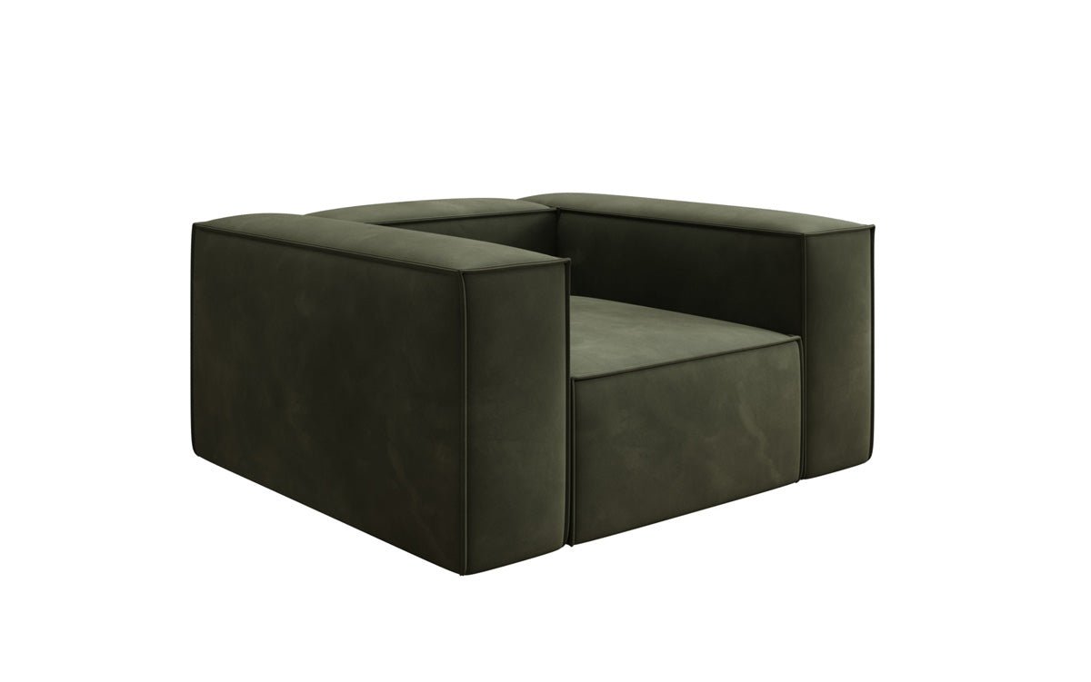 Designer sofa armchair Lesley in velvet