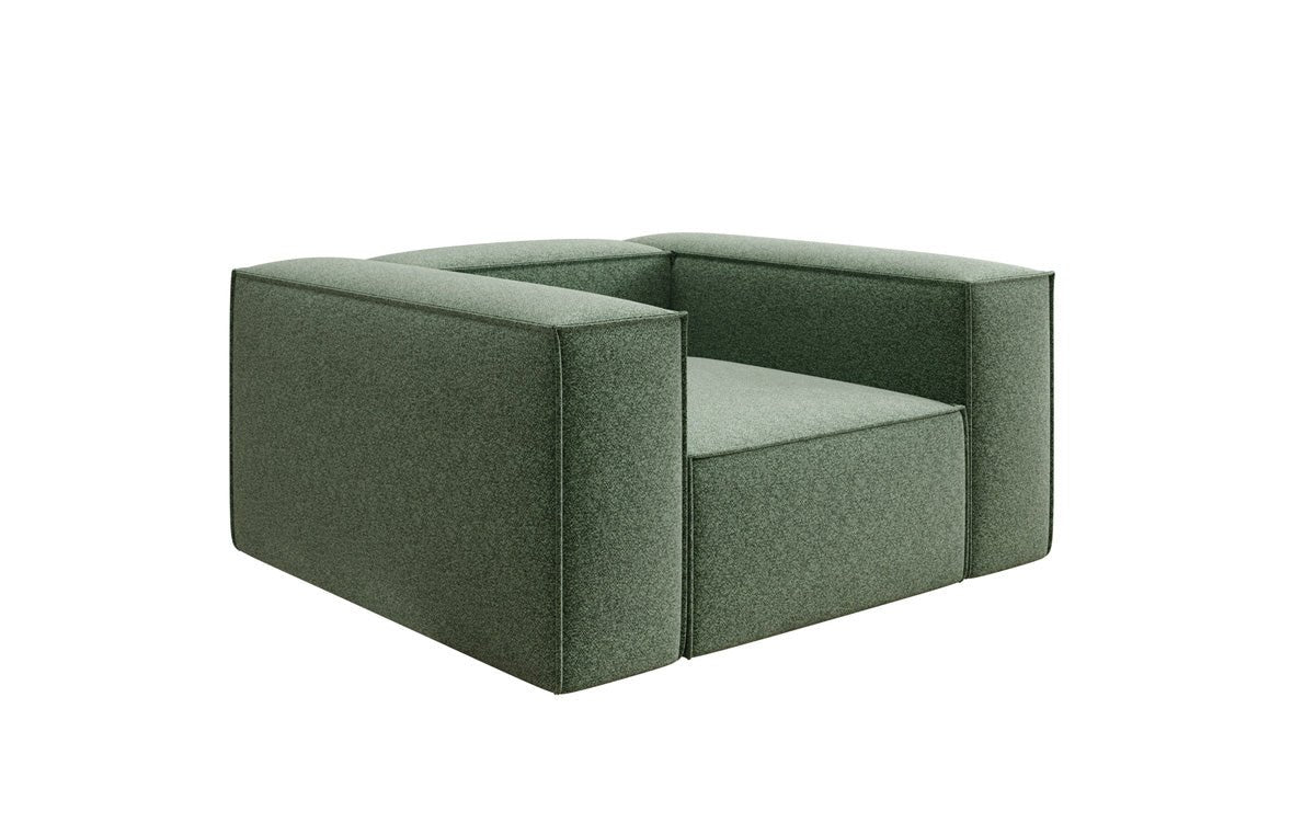 Fauteuil design Lesley en tissu texturé