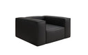 Fauteuil canapé design Lesley en cuir véritable