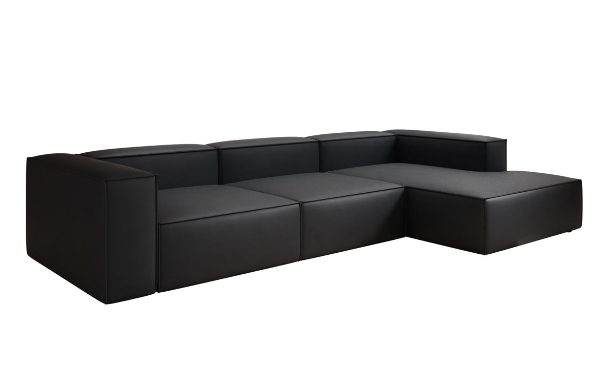 Designer Sofa Lesley L in Genuine Leather