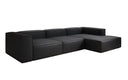 Canapé d’angle design Lesley en cuir véritable