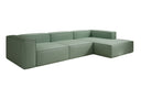 Canapé d’angle design Lesley en cuir véritable