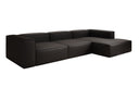 Canapé d’angle design Lesley en cuir véritable