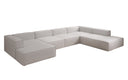 Designer Sofa Lesley U XXL in Echtleder