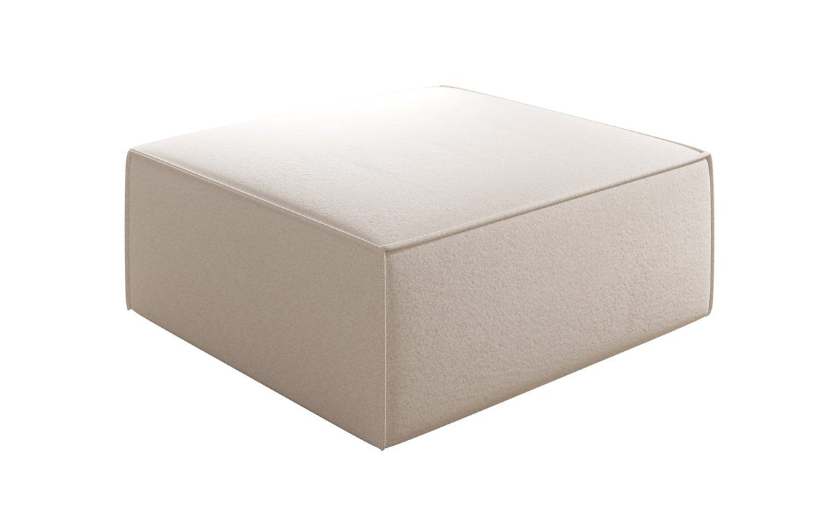 Tabouret d’appoint Lesley en tissu texturé