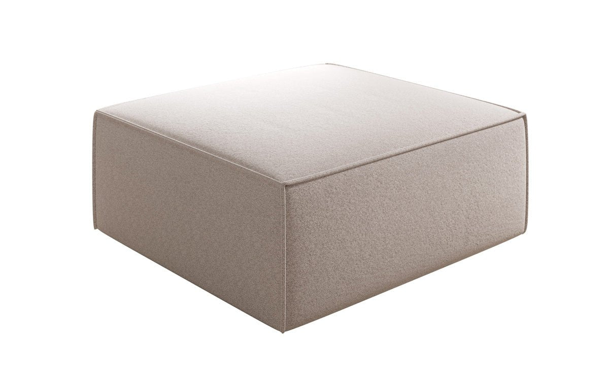 Tabouret d’appoint Lesley en tissu texturé