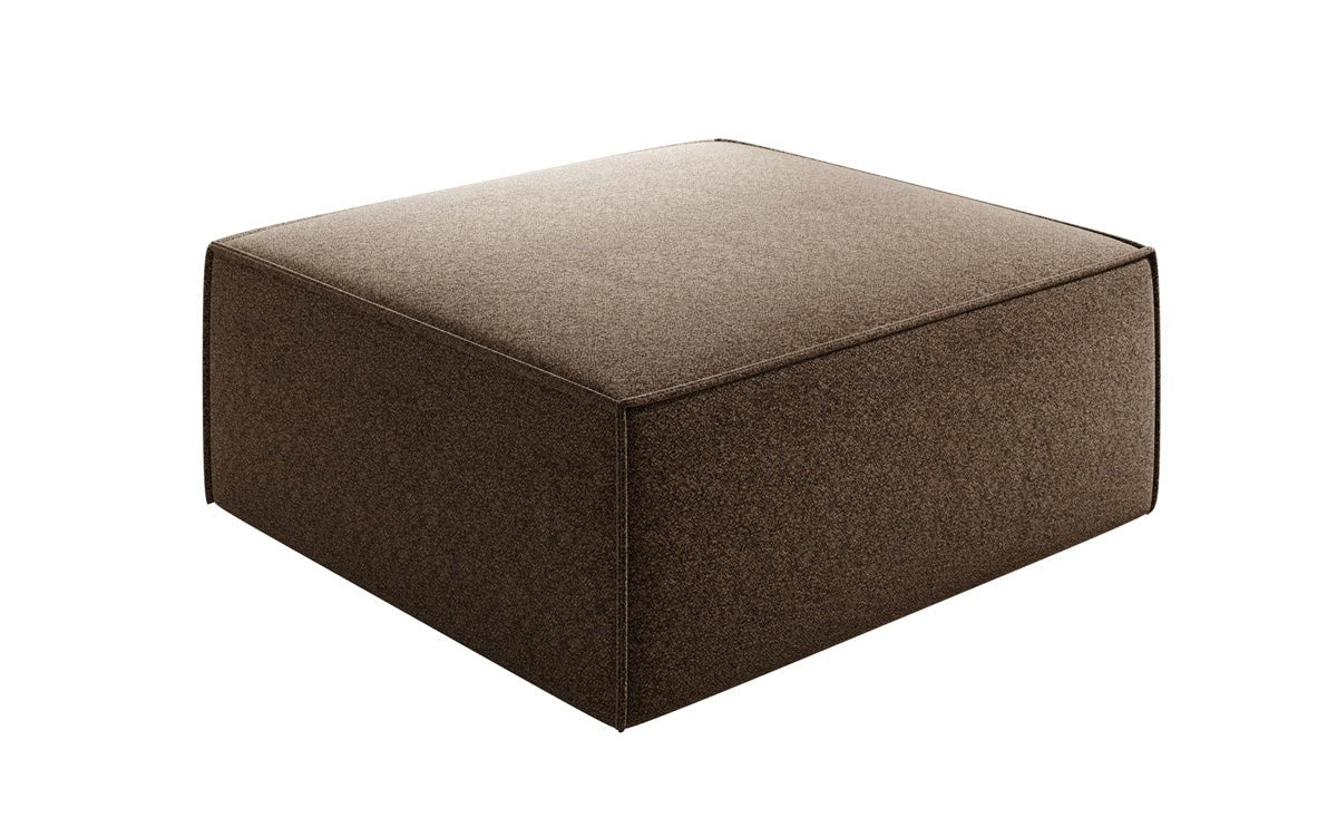 Tabouret d’appoint Lesley en tissu texturé