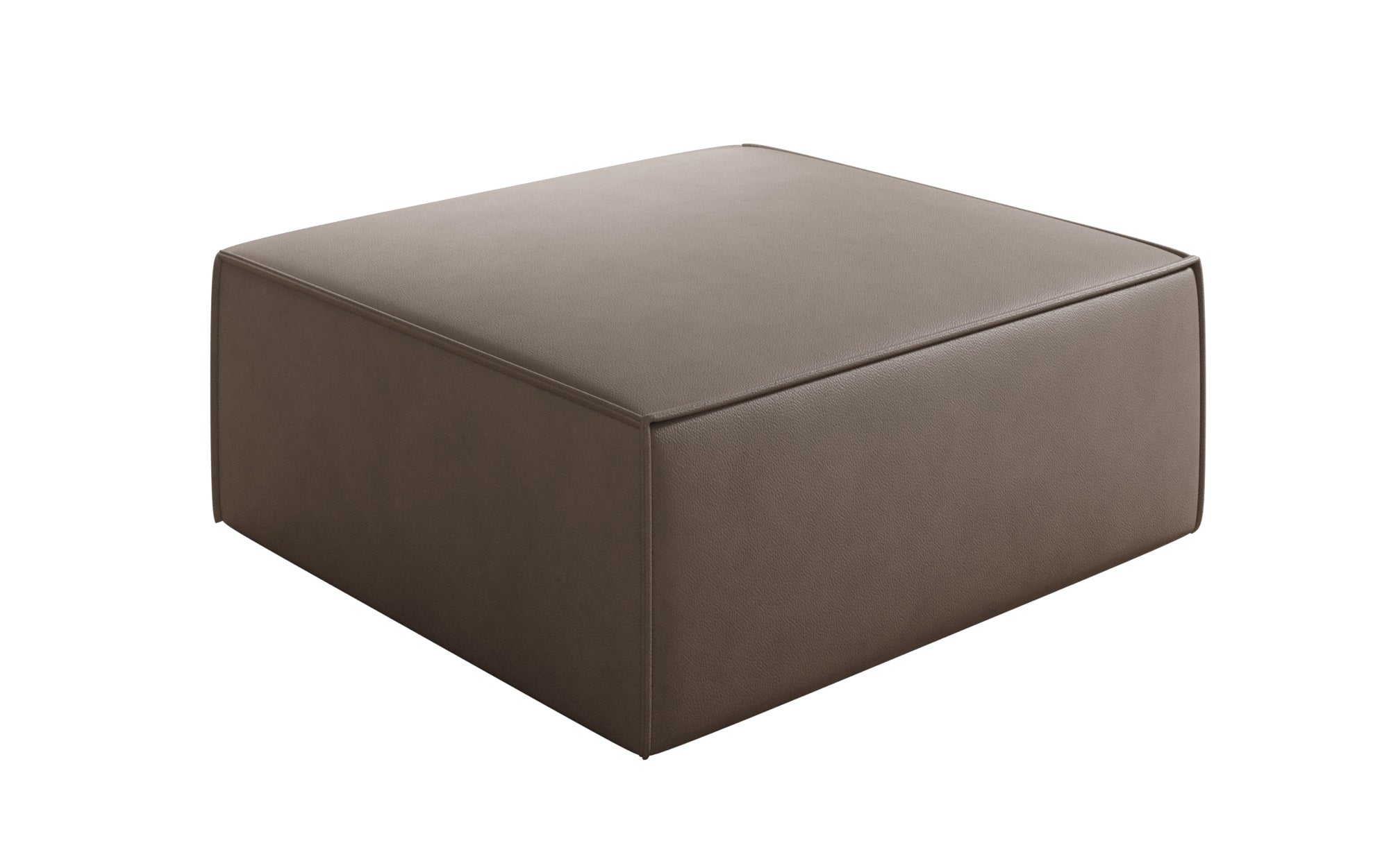Side stool Lesley in genuine leather
