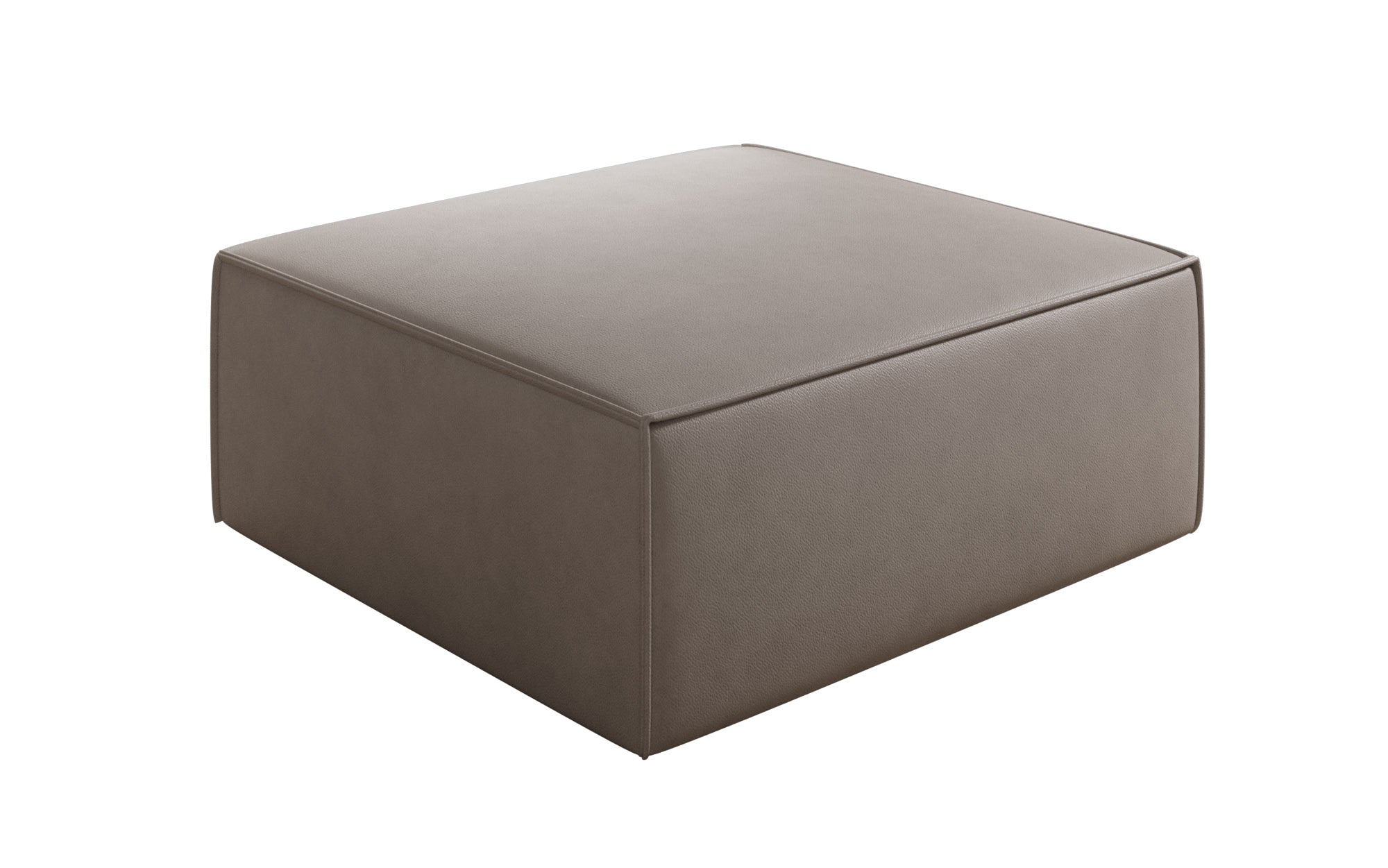 Side stool Lesley in genuine leather