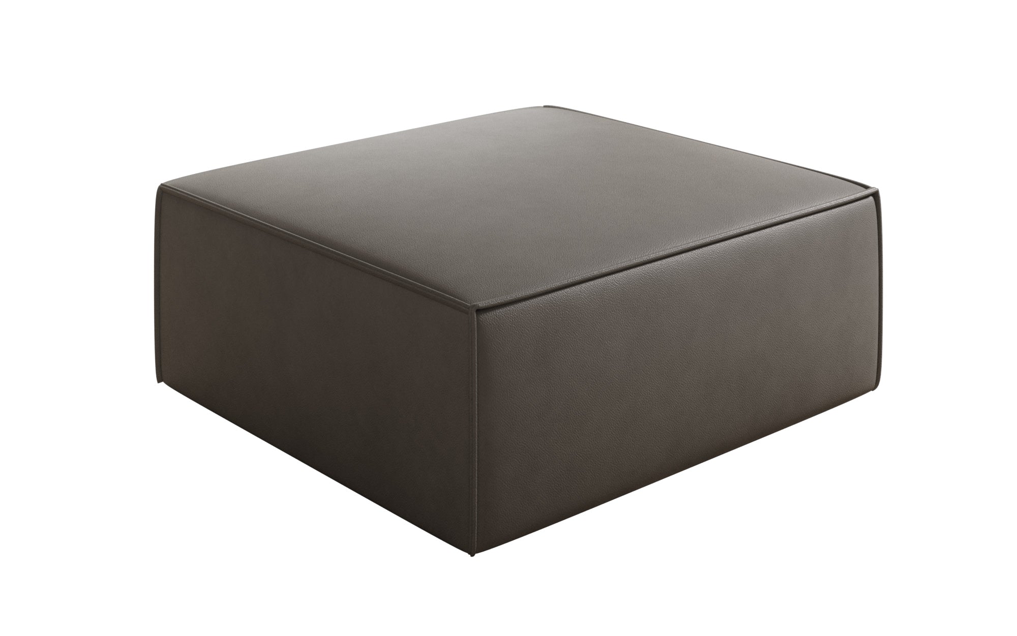 Side stool Lesley in genuine leather