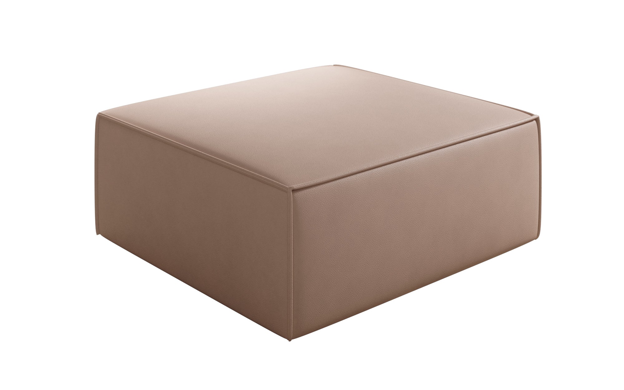 Side stool Lesley in genuine leather